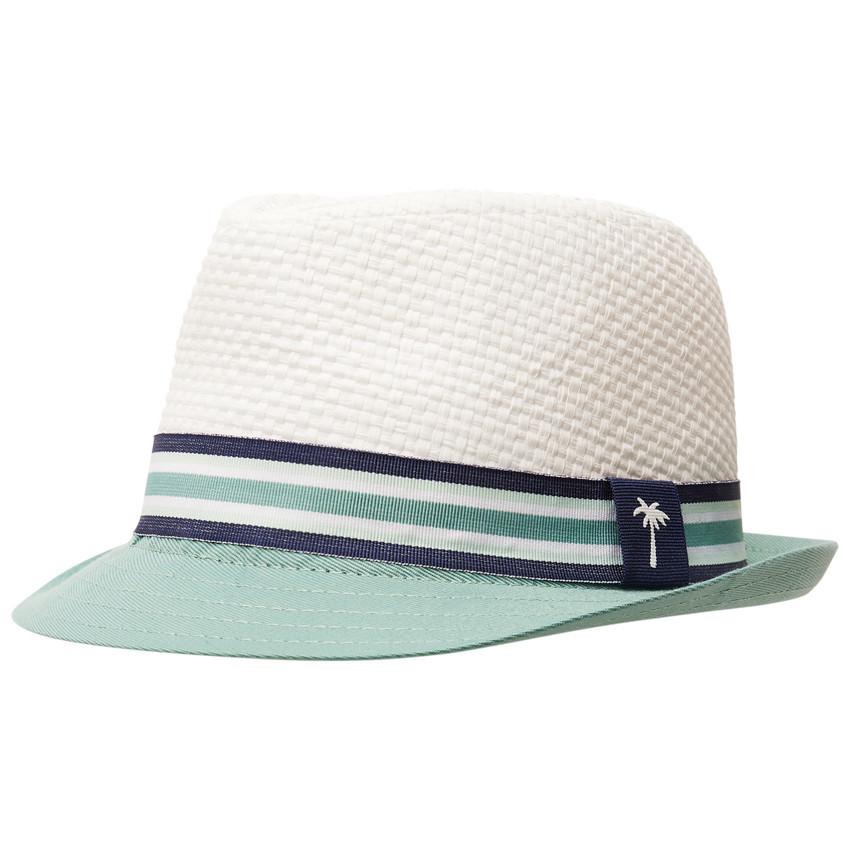 Borsalino bicolore à galon rayé pour garçon 