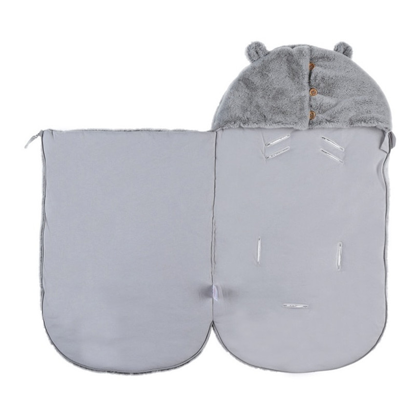 Nid d'ange fausse fourrure Mix & Match - Gris Clair - Gris (Noukie's) - Image 1