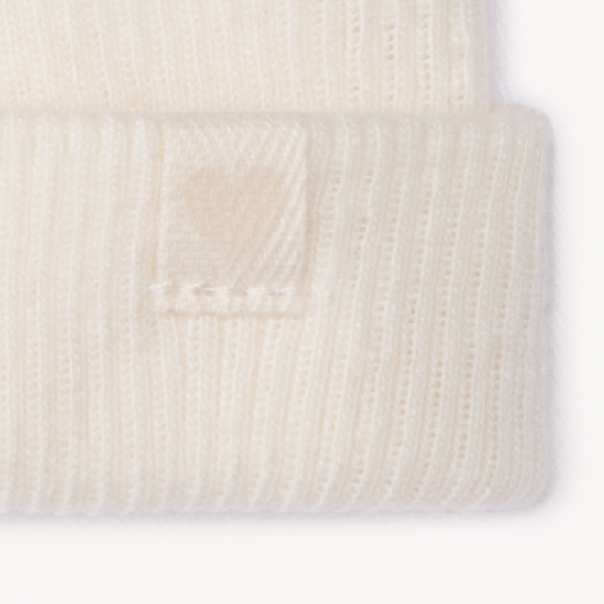 Bonnet de maternité uni en maille côte pour bébé fille  