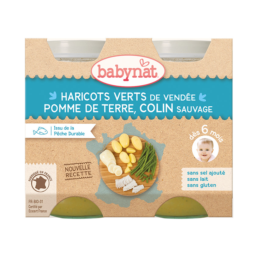 Petit pot légumes et colin sauvage - 2x200g 