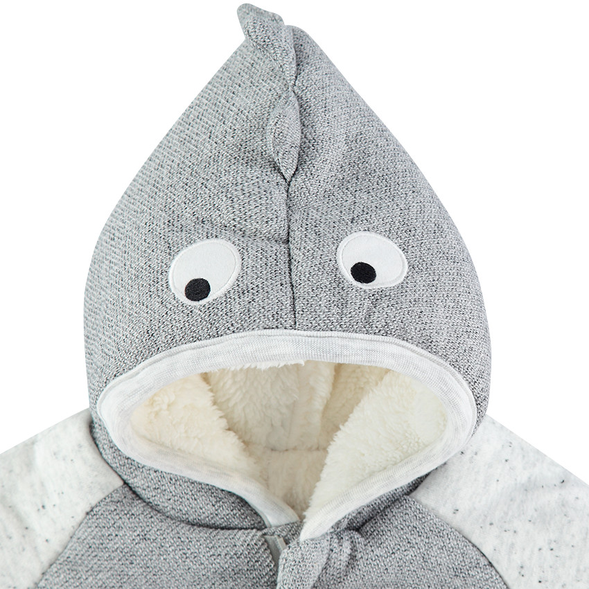 Combi-pilote en molleton fantaisie doublée sherpa avec détails dinosaure en relief 