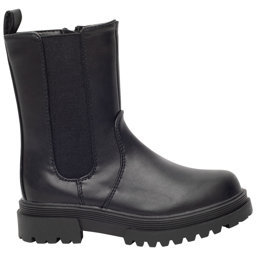 Bottines effet cuir avec semelles chunky pour fille