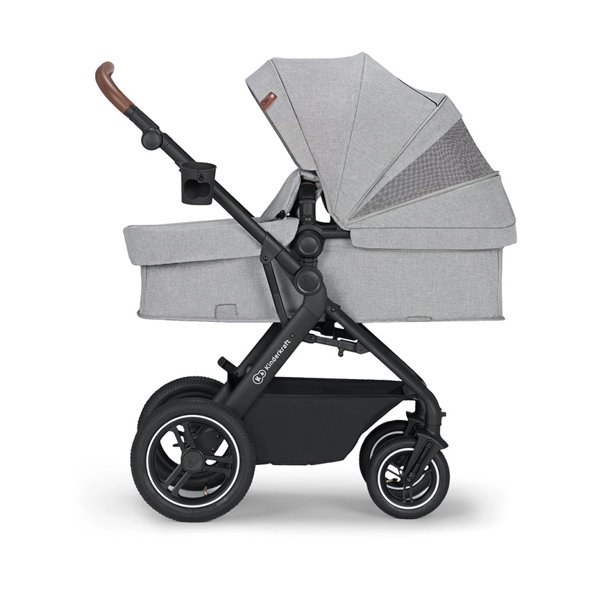 Poussette trio B-Tour 3 en 1 Mink Pro gris clair  