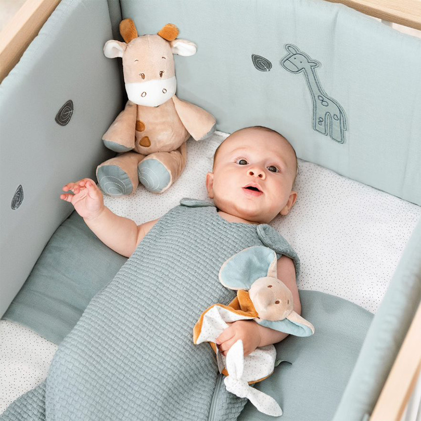 Parure de lit bébé avec tour de lit 170 x 12 cm - 6 Pièces COULEUR