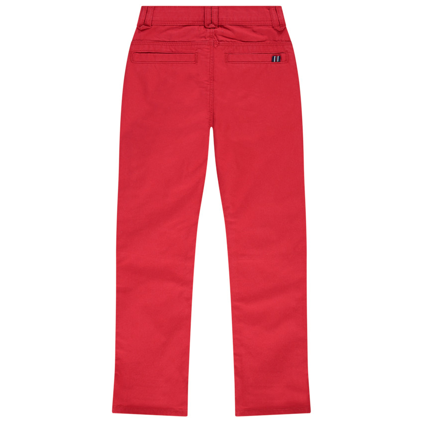 Pantalon cargo avec découpe aux genoux en tissu dobby pour garçon 