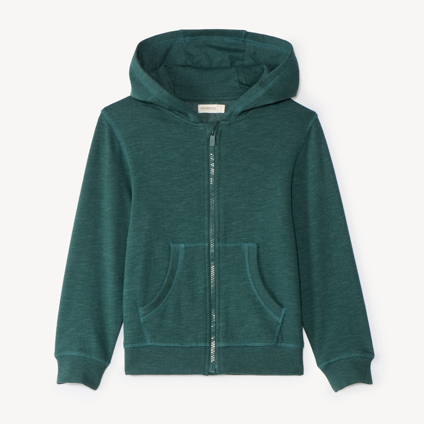 Gilet zippé à capuche en molleton pour garçon