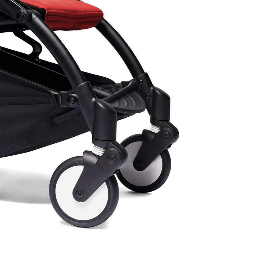 Poussette YOYO² 6+ châssis noir - Rouge 