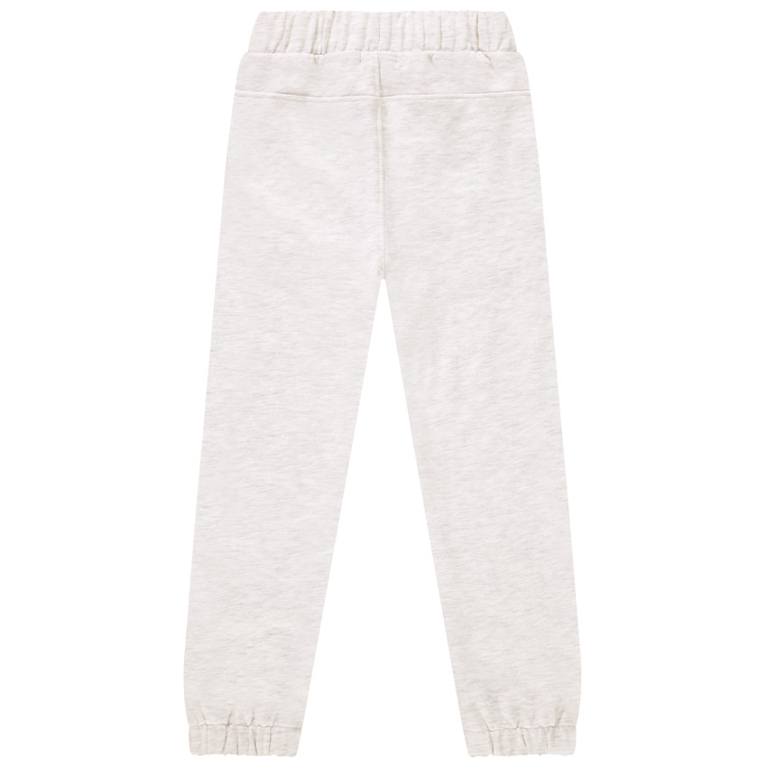 Pantalon de jogging en molleton à texte iridescent pour enfant fille 