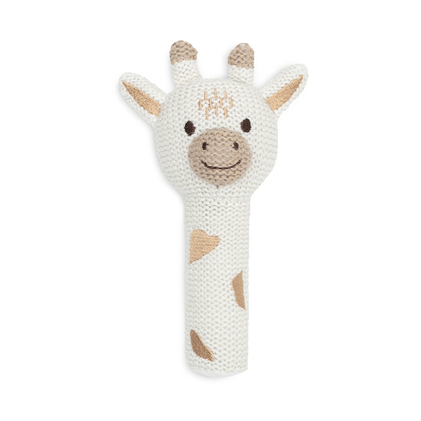 Hochet girafe en tricot 