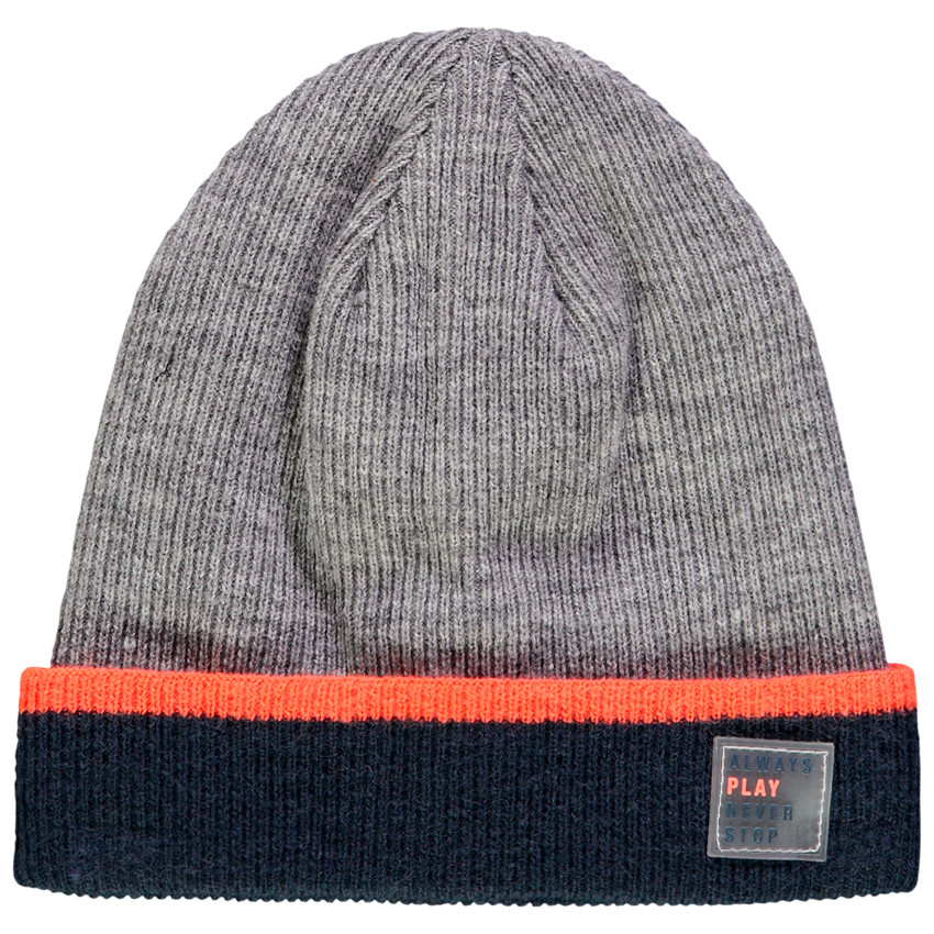 Bonnet en tricot réversible pour enfant garçon