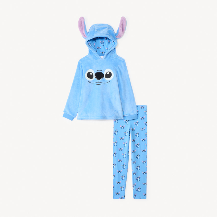Set pyjama 2 pièces Stitch Disney bi-matière pour fille