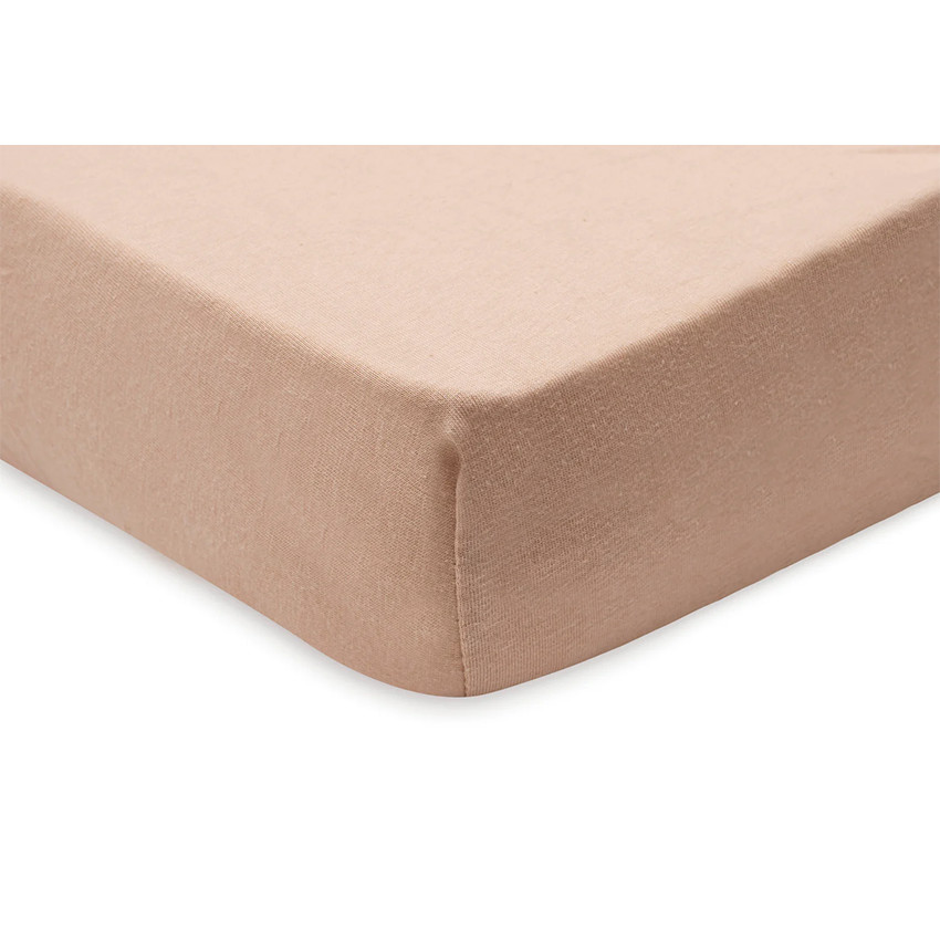 Lot de 2 draps housses lit 60x120cm Blush/Wild Rose 