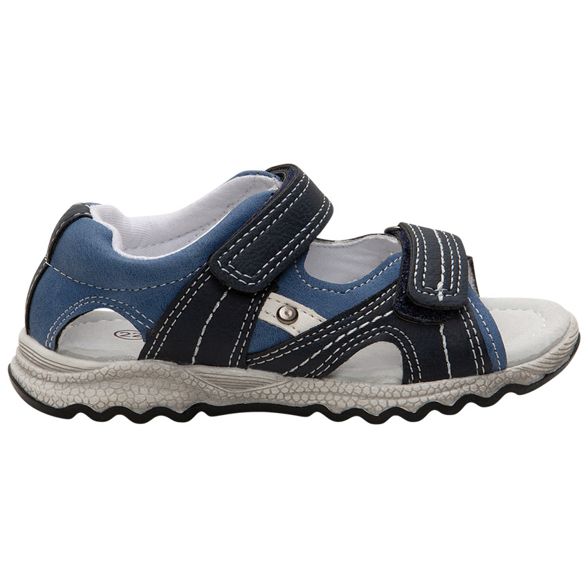 Sandales à empiècements contrastés et scratchs pour garçon