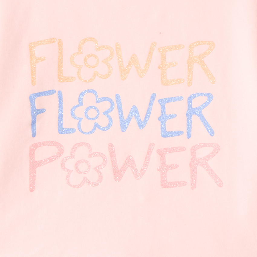 Ensemble court 2 pièces imprimé fleuri pour fille  