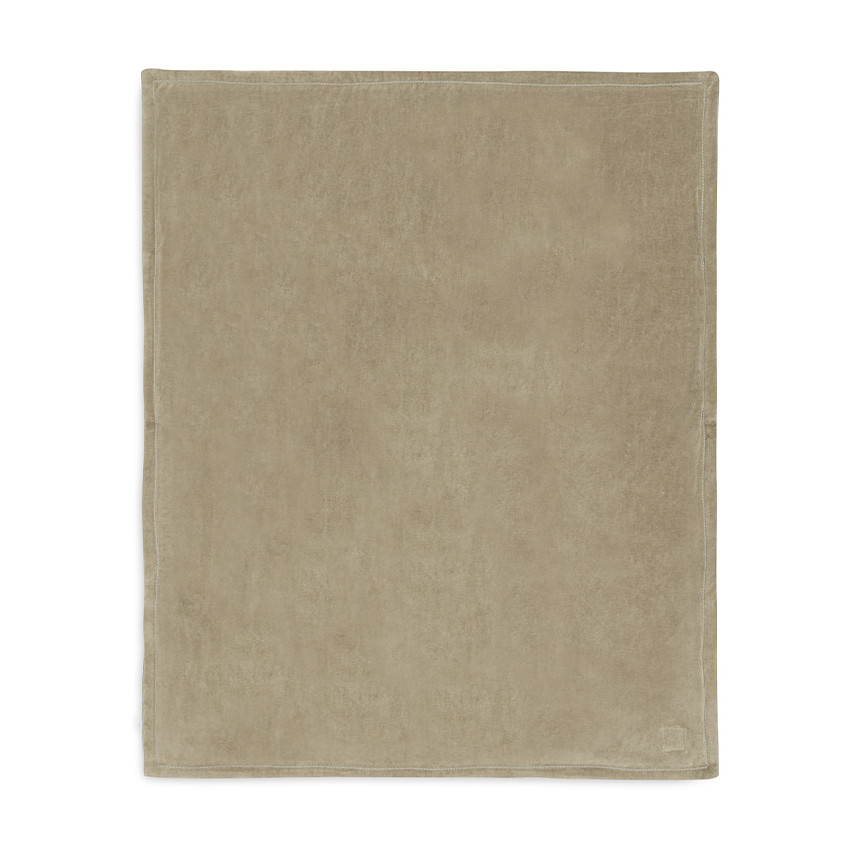 Couverture en laine polaire 75 x 100 cm Soft Waves olive 