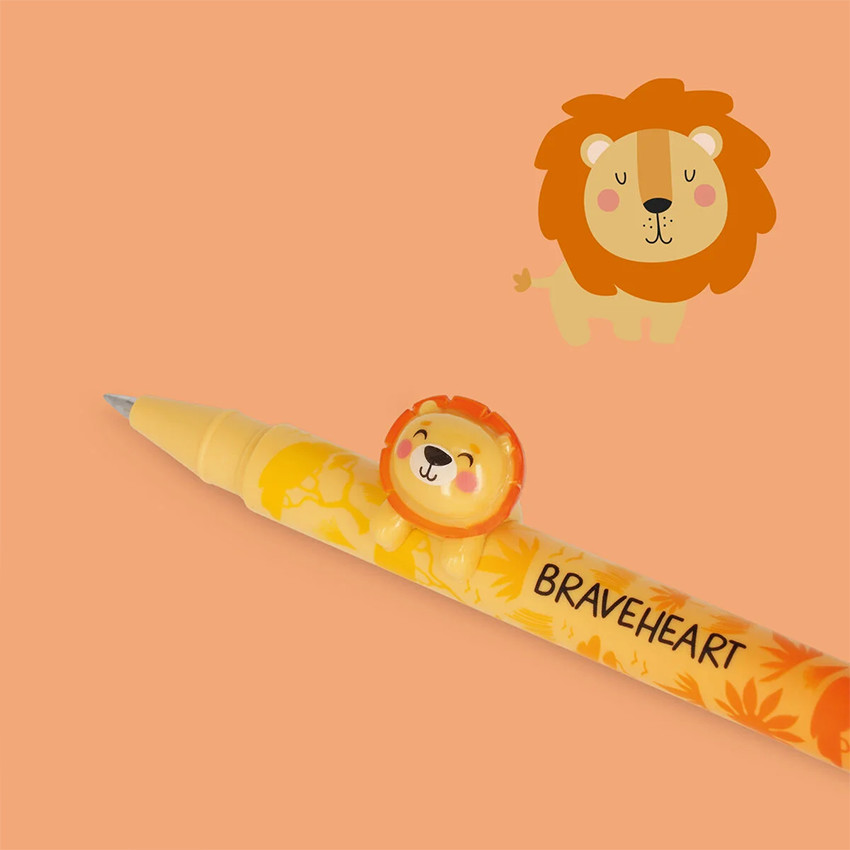 Stylo à encre gel lion  