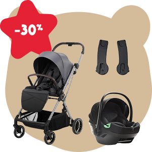 Offre Flora : Poussette, Coque auto et adaptateurs